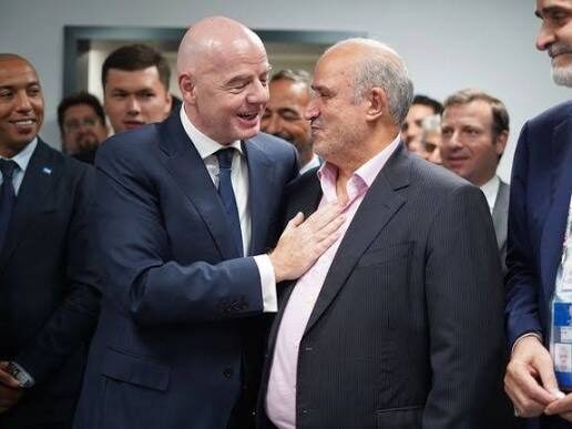 تولد بازی رییس فیفا و مهدی تاج!