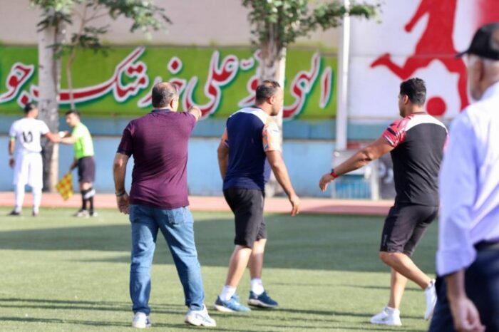 سیلی به داور، بازی در لیگ 3 را نیمه تمام گذاشت