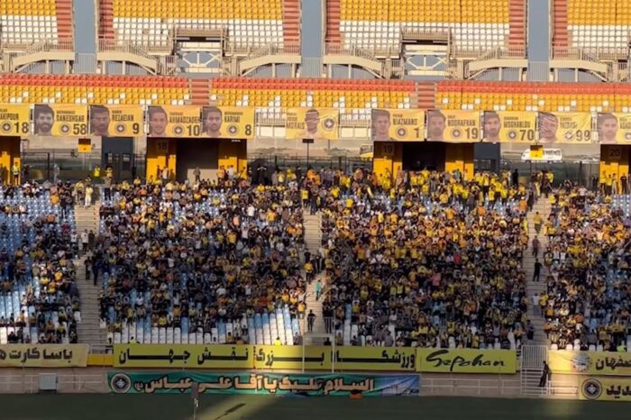 اختصاصی . استادیوم نقش جهان . سپاهان 🆚 فولاد . 🏟 @iranvarzeshgah